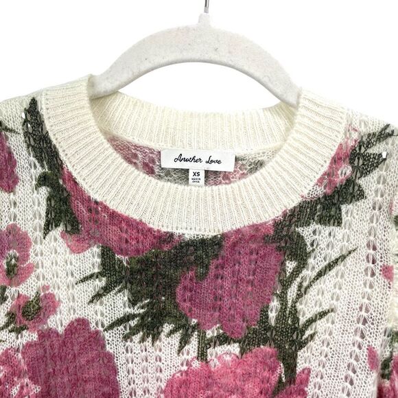 ANOTHER LOVE Kailyn sweater in la rose Size XS wool mohair acrylic blend boho - Picture 6 of 12